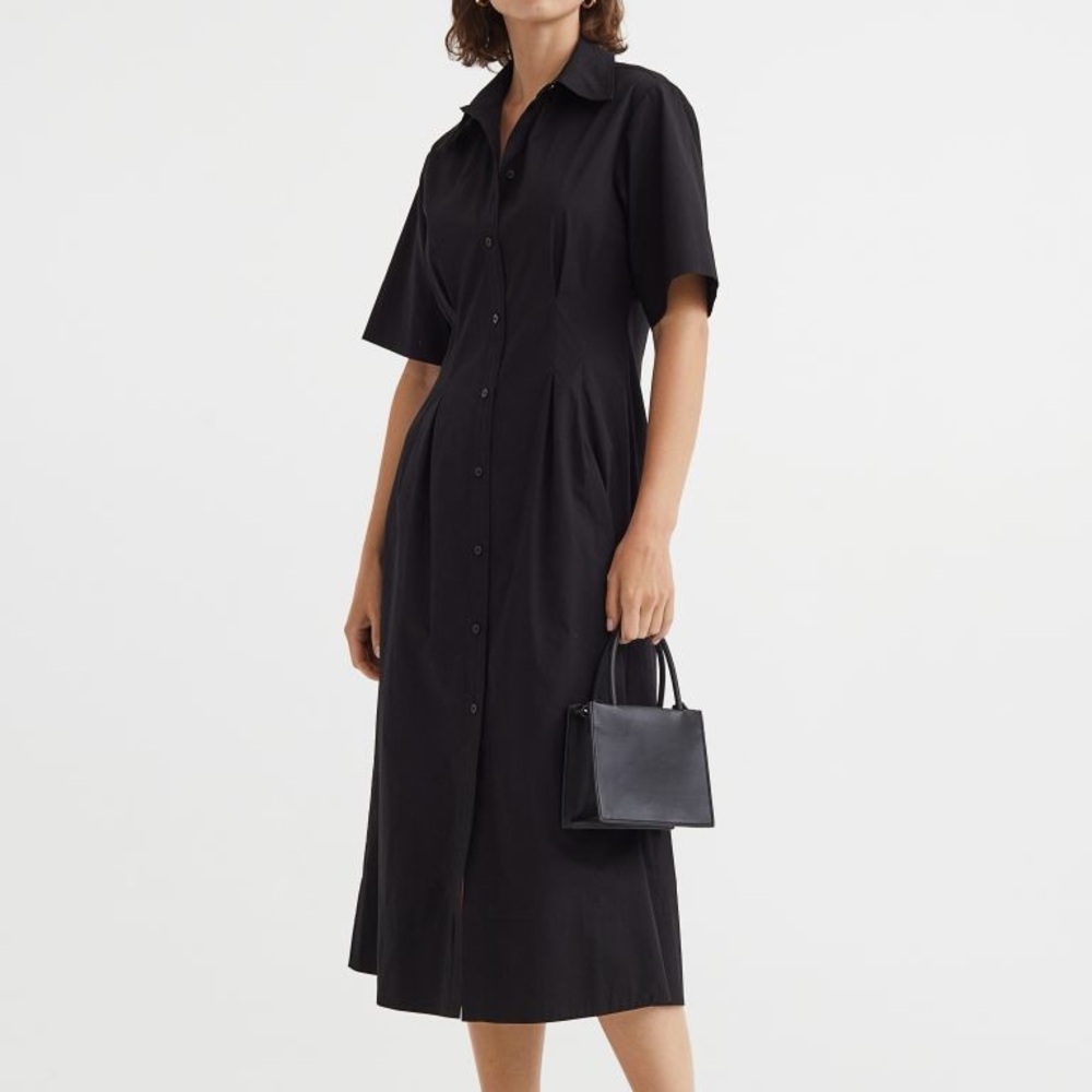 2/$25 H&M Structured Black Shirt Dress